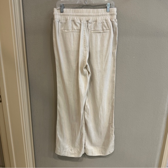 Quince | M | 100% Linen Pants stretch Waist Straight Leg medium beach pants - Picture 4 of 6